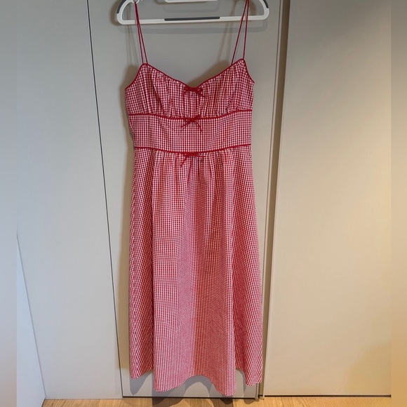 Doen Belline Sun Dress in Red Gingham - Picture 5 of 9